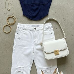 PINK Victoria's Secret Navy Short Sleeve Top